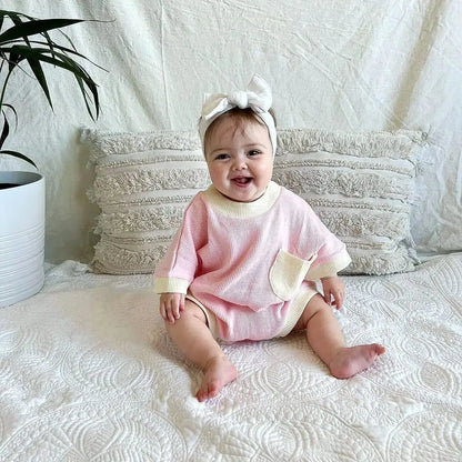 Summer Newborn Cotton Romper: Short Sleeve Fashion Baby Clothes