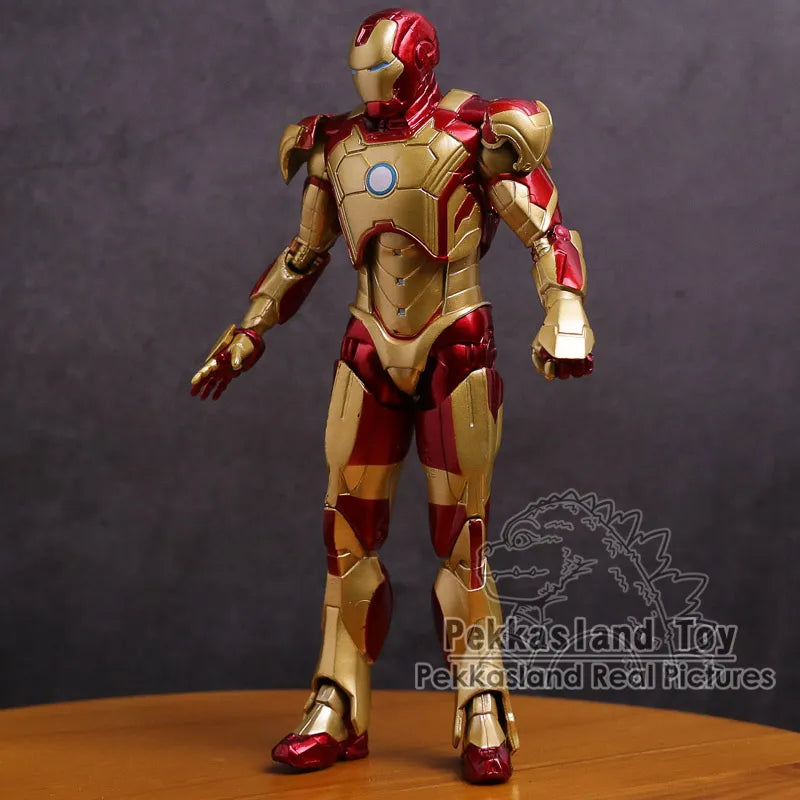 Golden Iron Man PVC Action Figure Model Toy