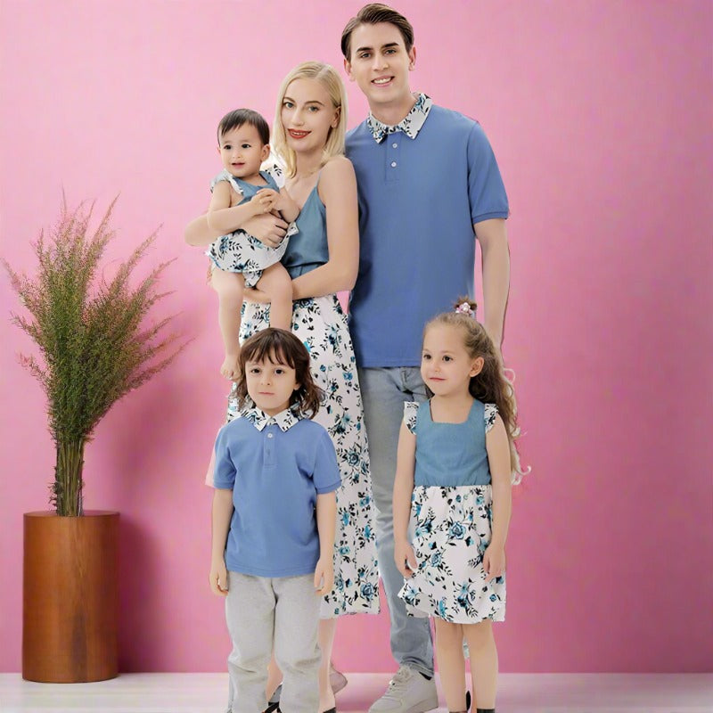 Family Matching Outfits Parent-child Clothes