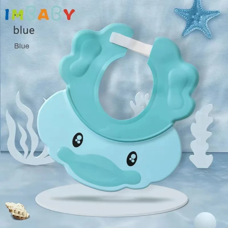 Kids Visor Shampoo Cap - Hippo Style