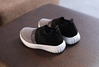 Kids Mesh Sneakers - Breathable, Anti-Slip, Soft Soled Shoes