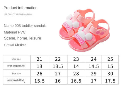 Summer Cartoon Baby Sandals: Cute Infant Shoes for Girls and Boys