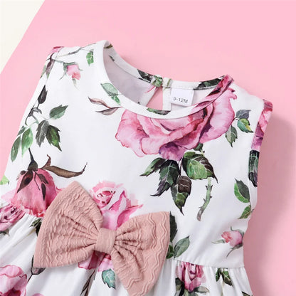 Floral Dress Set for Toddler Girls