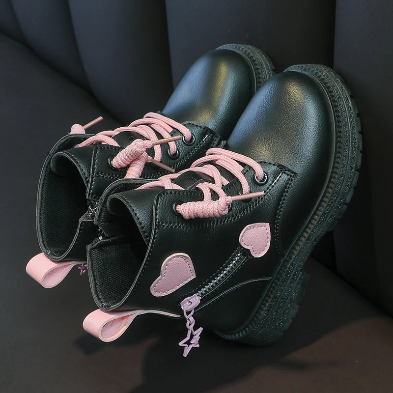 Chic Pink Rubber Boots for Fashionable Little Princesses