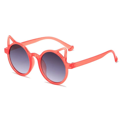 Cat-Ear Shaped Kids Sunglasses: Fashionable UV Protection