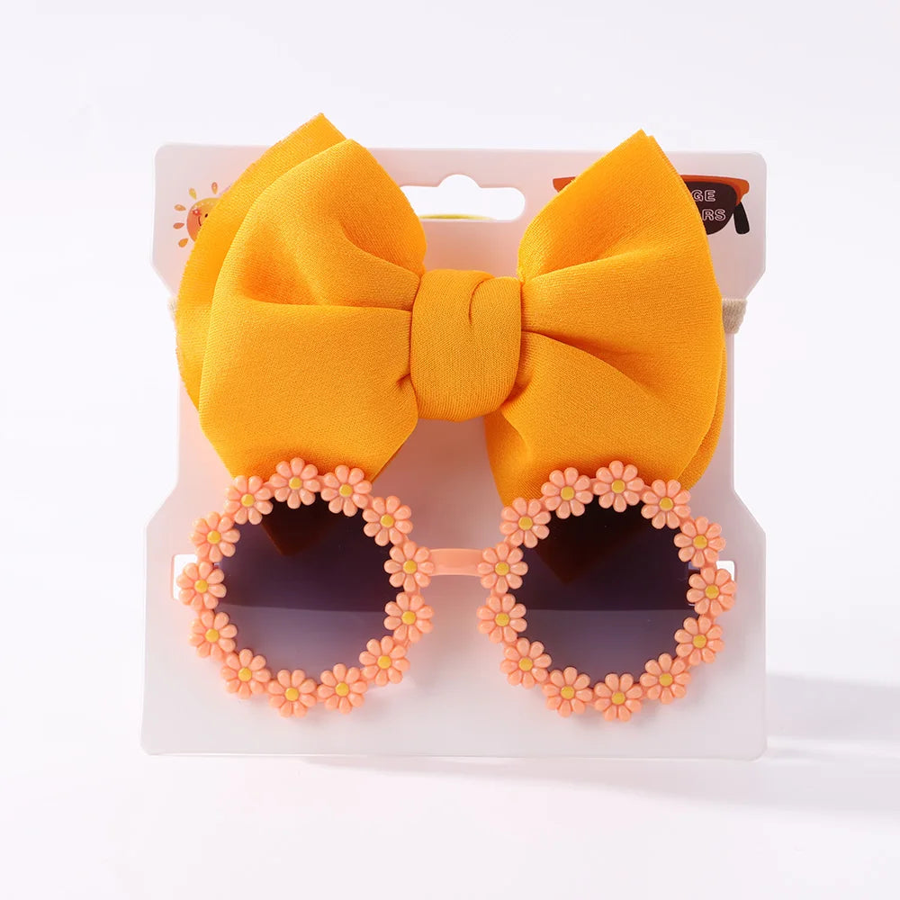 Fashion Baby Girls' Sunglasses and Hair Band Set