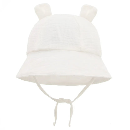 Muslin Baby Sun Hat: Cotton Bucket Hat for Girls and Boys