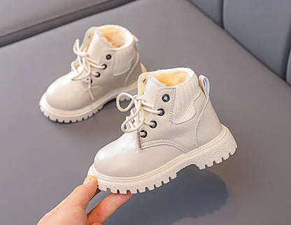 Cozy Plush Lining Snow Boots: Anti-Skid & Soft for Baby Boys/Girls