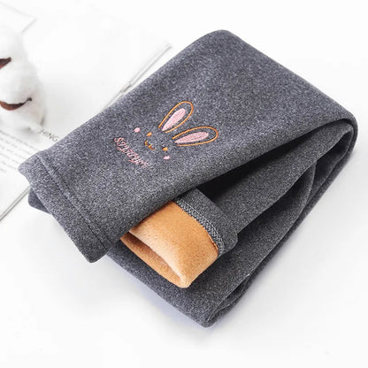 Cute Rabbit Leggings - Warm & Cozy for Girls (Autumn/Winter)