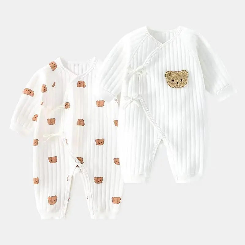 Cotton Newborn Onesie for 0-6M Babies