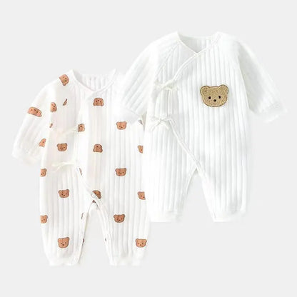 Cotton Newborn Onesie for 0-6M Babies