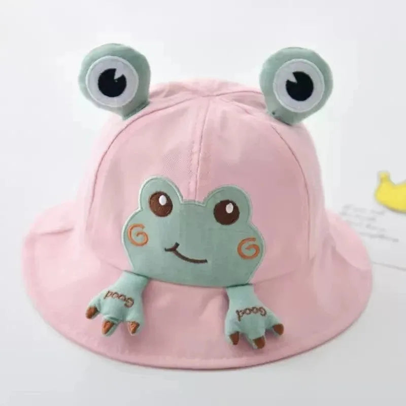 Cute Frog Baby Bucket Hat: Spring/Summer Fisherman Cap