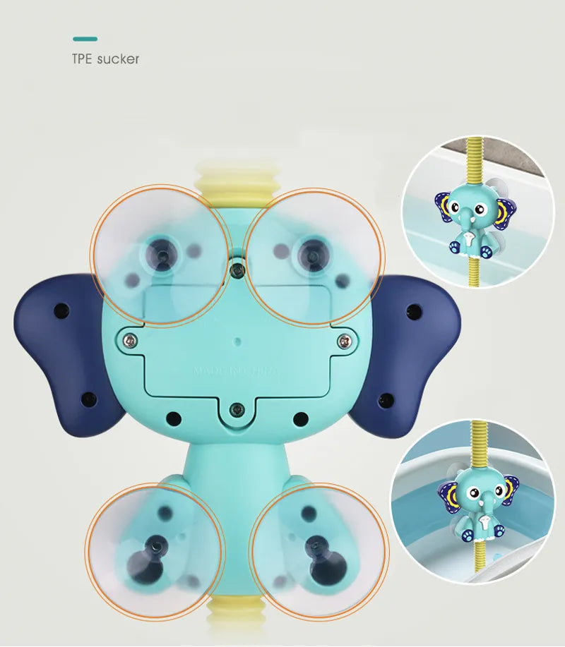 Elephant Faucet Shower Water Spray Bath Toy for Kids
