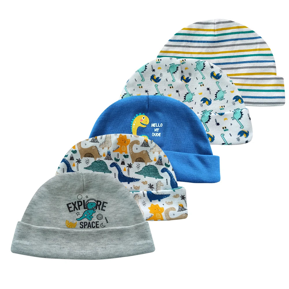 Fashionable Cotton Hats: Set of 5 PCS
