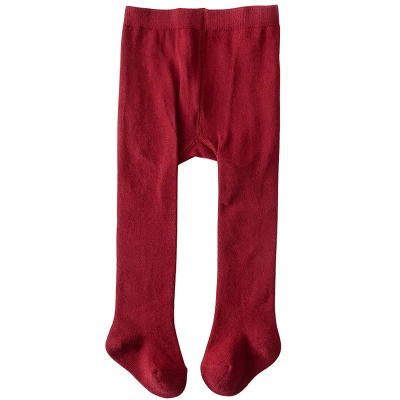 Baby Girls Slim Fit Pantyhose - Stylish Elastic Waist Stockings