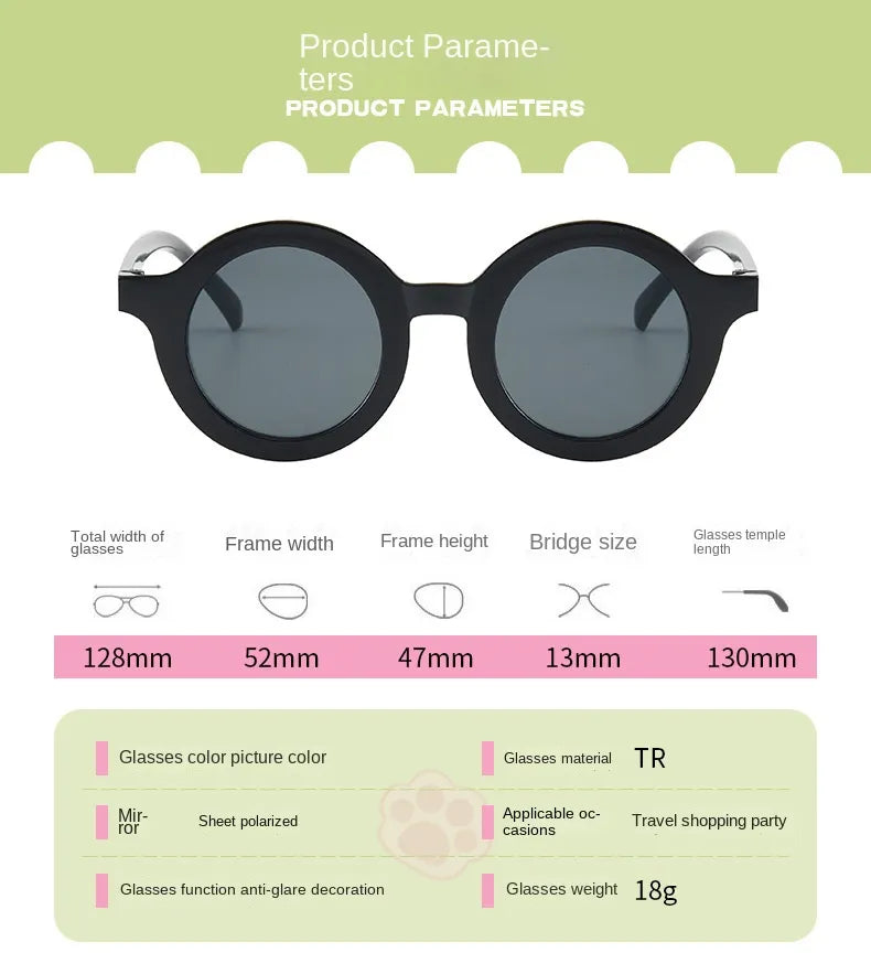 Lovely Kids Sunglasses: Round Street Eyeglasses