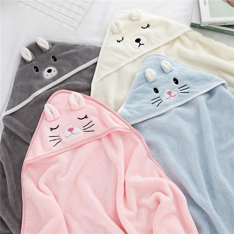 Super Soft Hooded Baby Towels: Cozy Bath Blanket
