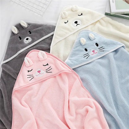 Super Soft Hooded Baby Towels: Cozy Bath Blanket