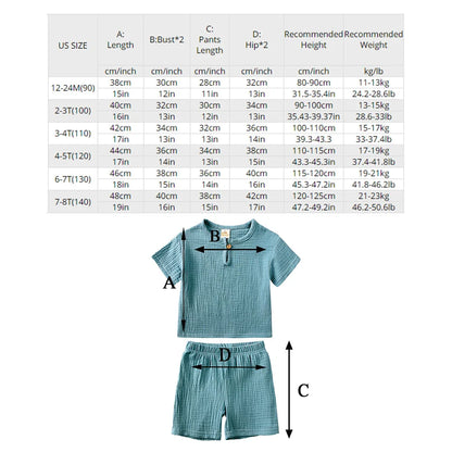 Summer Toddler Outfit Set