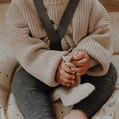 Knitted Loose Sweater for Baby in Autumn/Winter