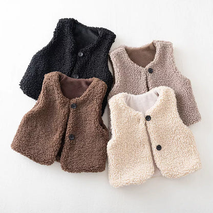 Baby Lamb Wool Vest - Autumn/Winter Warmth