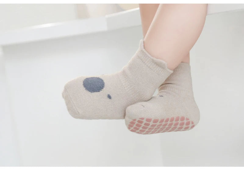 5 Pairs Anti-Slip Cartoon Baby Socks - Toddler Accessories