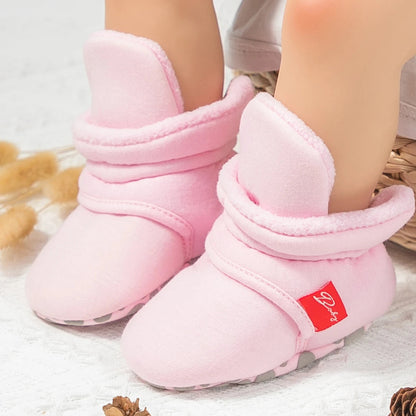Baby Girls and Boys Cotton Sole Sock Shoes