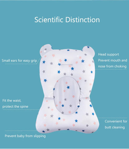 Foldable Baby Bath Support Mat: Infant Comfort Essential