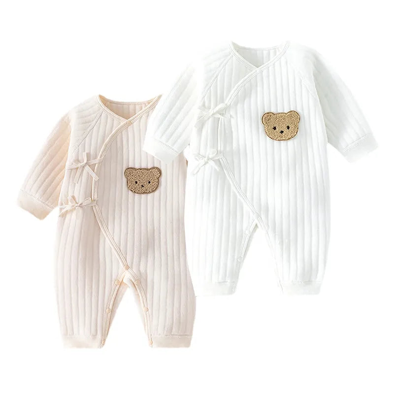 Cotton Newborn Onesie for 0-6M Babies