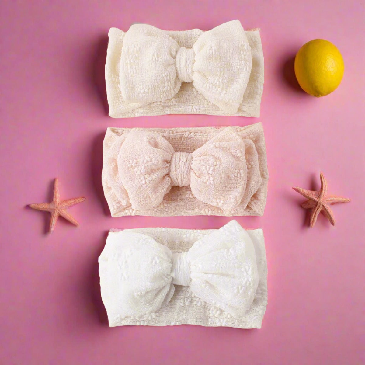Breathable Baby Mesh Headbands: Double Bow Turban