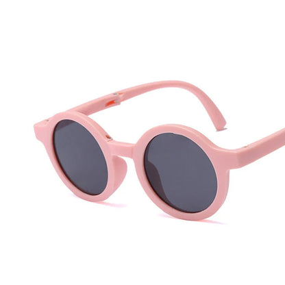 Retro Foldable Round Sunglasses for Baby