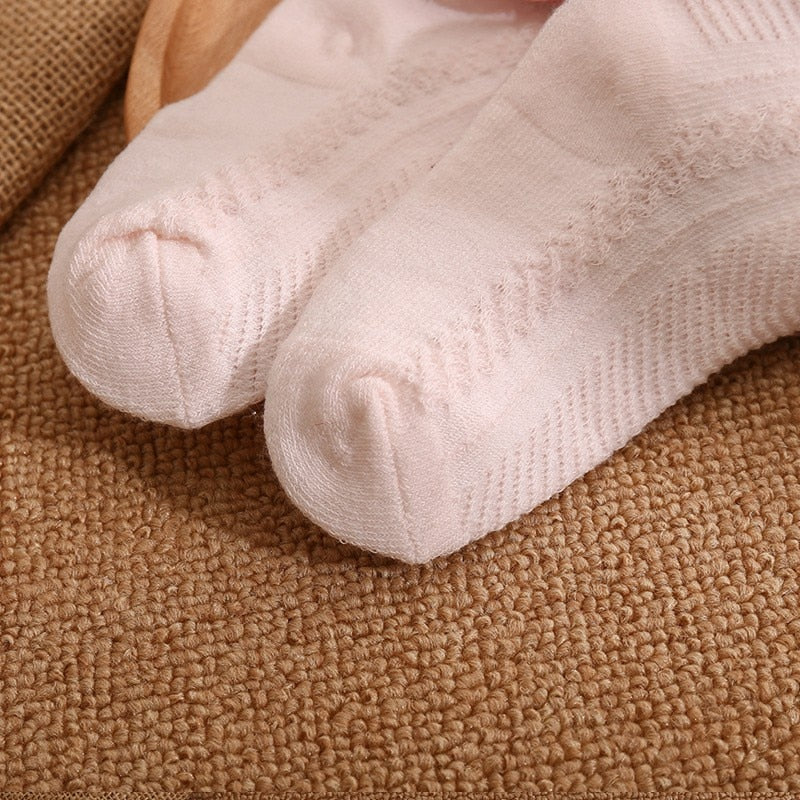 Set Socks Of  Mesh Thin Bow For Girls