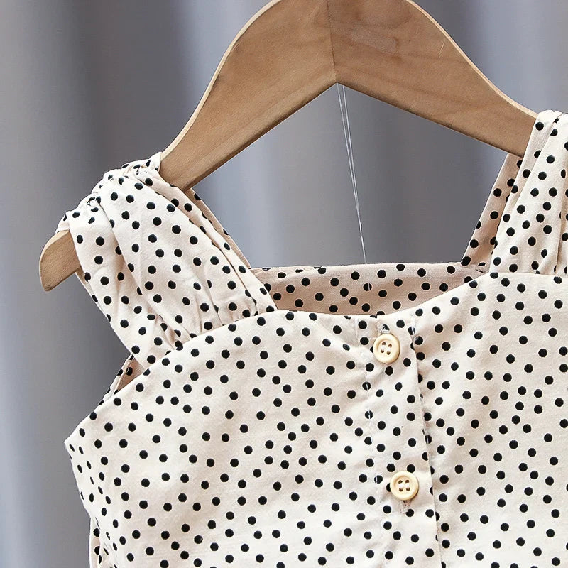 Cotton Sleeveless Baby Girls' Summer Sets: Cute 2-Piece Outfits