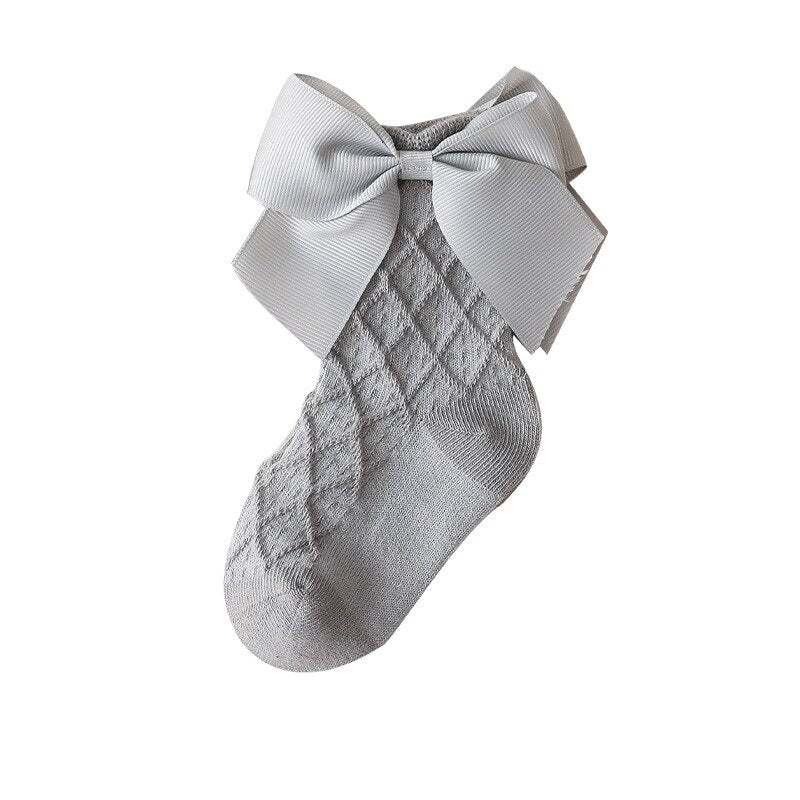 Lace Flower Long Tube Socks For Children