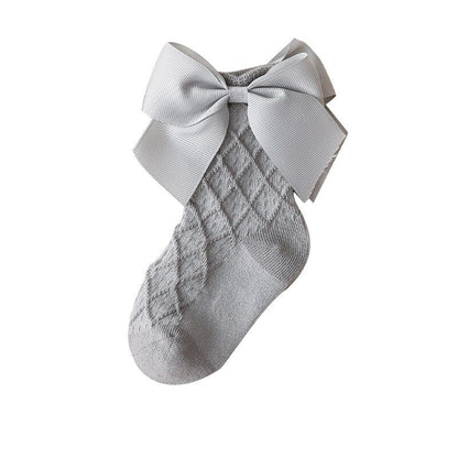 Lace Flower Long Tube Socks For Children