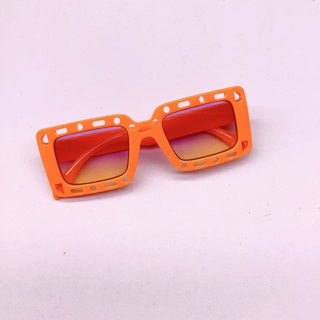 Hollow Out Square Kids Sunglasses.