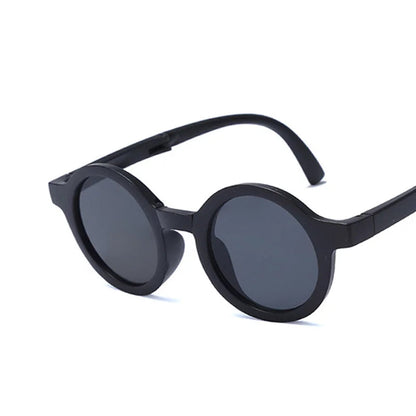 Retro Foldable Round Sunglasses for Baby