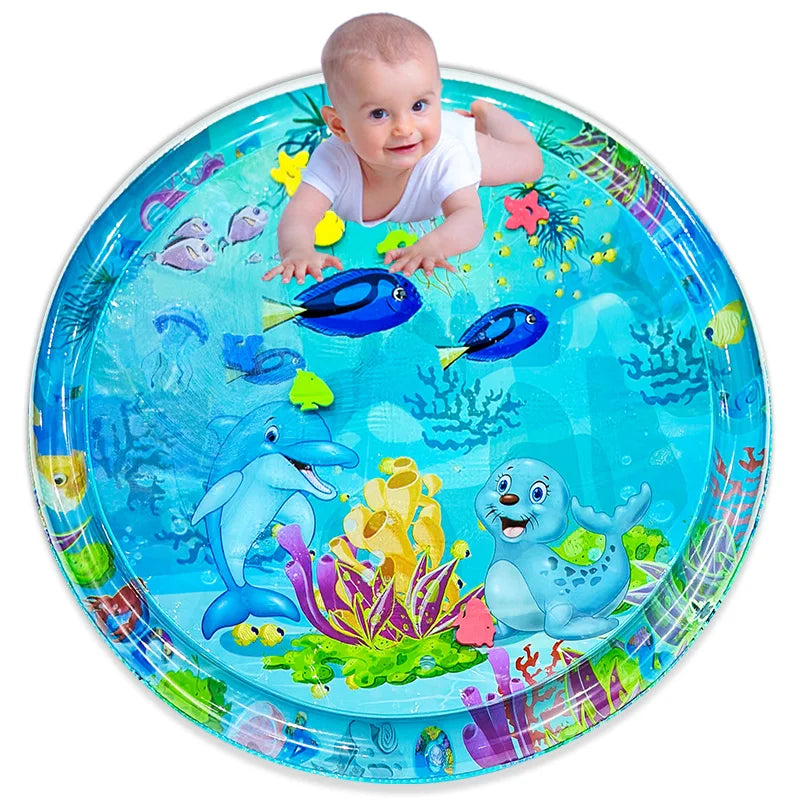 Inflatable Water Mat: Large Dolphin Seal Pattern
