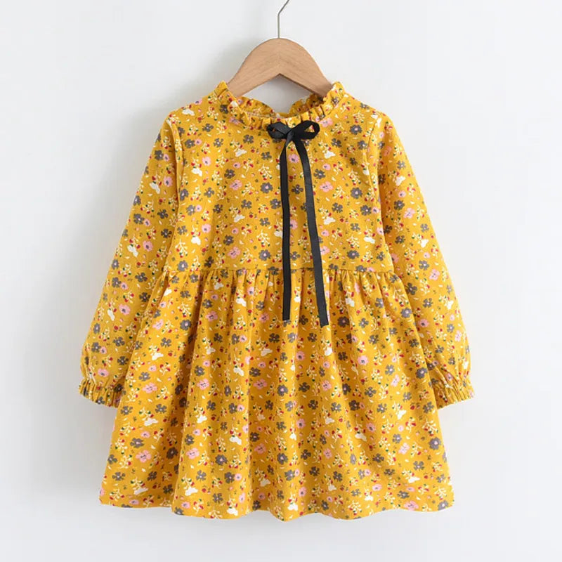 Girls Floral Princess Dress - Casual Spring Costume (2-8 Years)