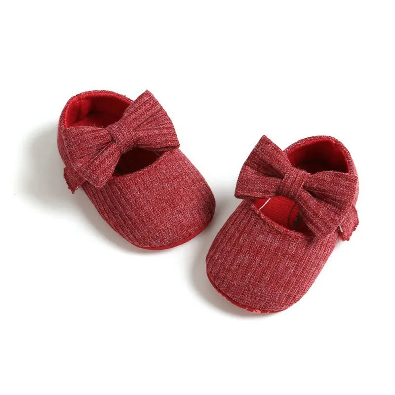 Princess Shoes for Babies: Anti-Slip Bow Sneakers