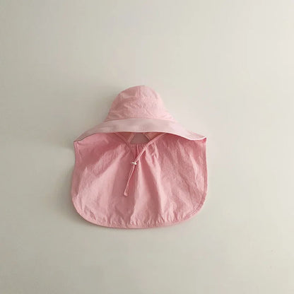 Quick-Dry Fisherman Hat: Cartoon Sunshade Cap for Kids
