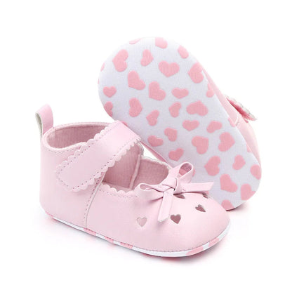 Infant Girls' Soft Sole Princess Shoes with Cute Bows