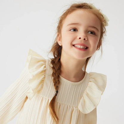 Girls' Ruffles Princess Dress: Spring/Fall Casual Party Wear