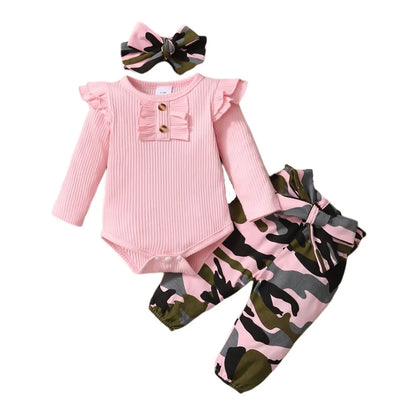 Newborn Baby Girl 3-Piece Clothing Set