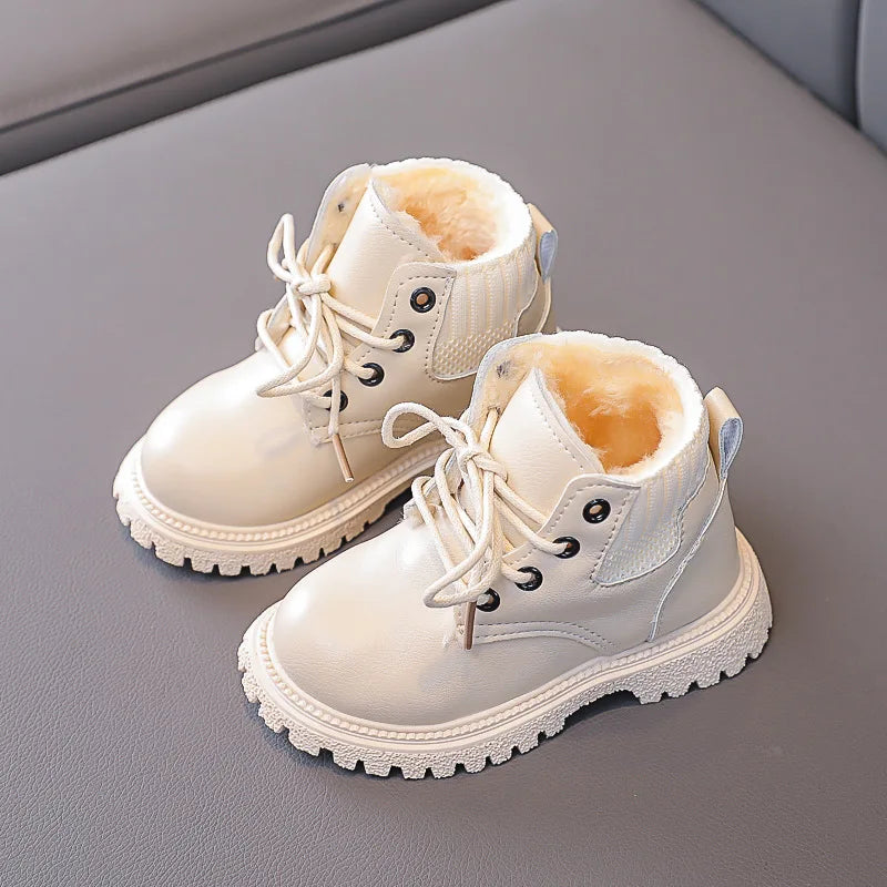 Cozy Plush Lining Snow Boots: Anti-Skid & Soft for Baby Boys/Girls