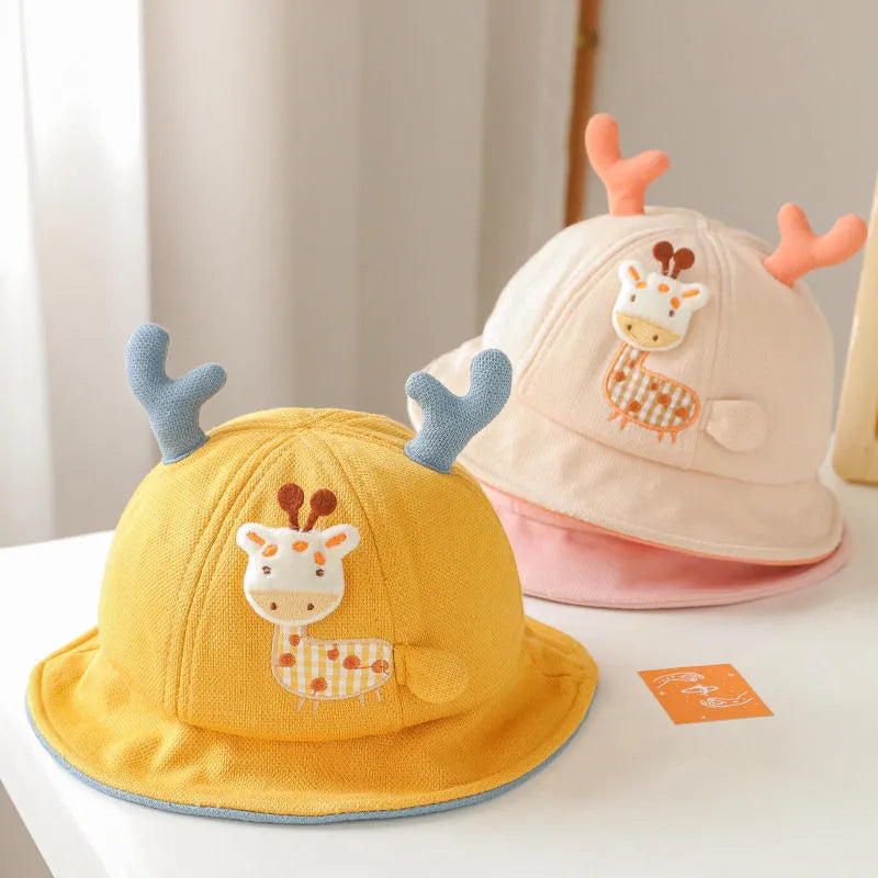Cute Cartoon Animal Baby Bucket Hat: With Ears, Suitable for Baby