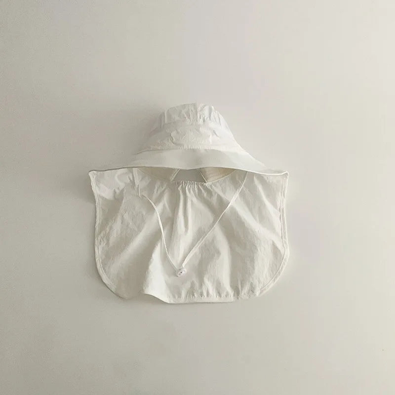 Quick-Dry Fisherman Hat: Cartoon Sunshade Cap for Kids