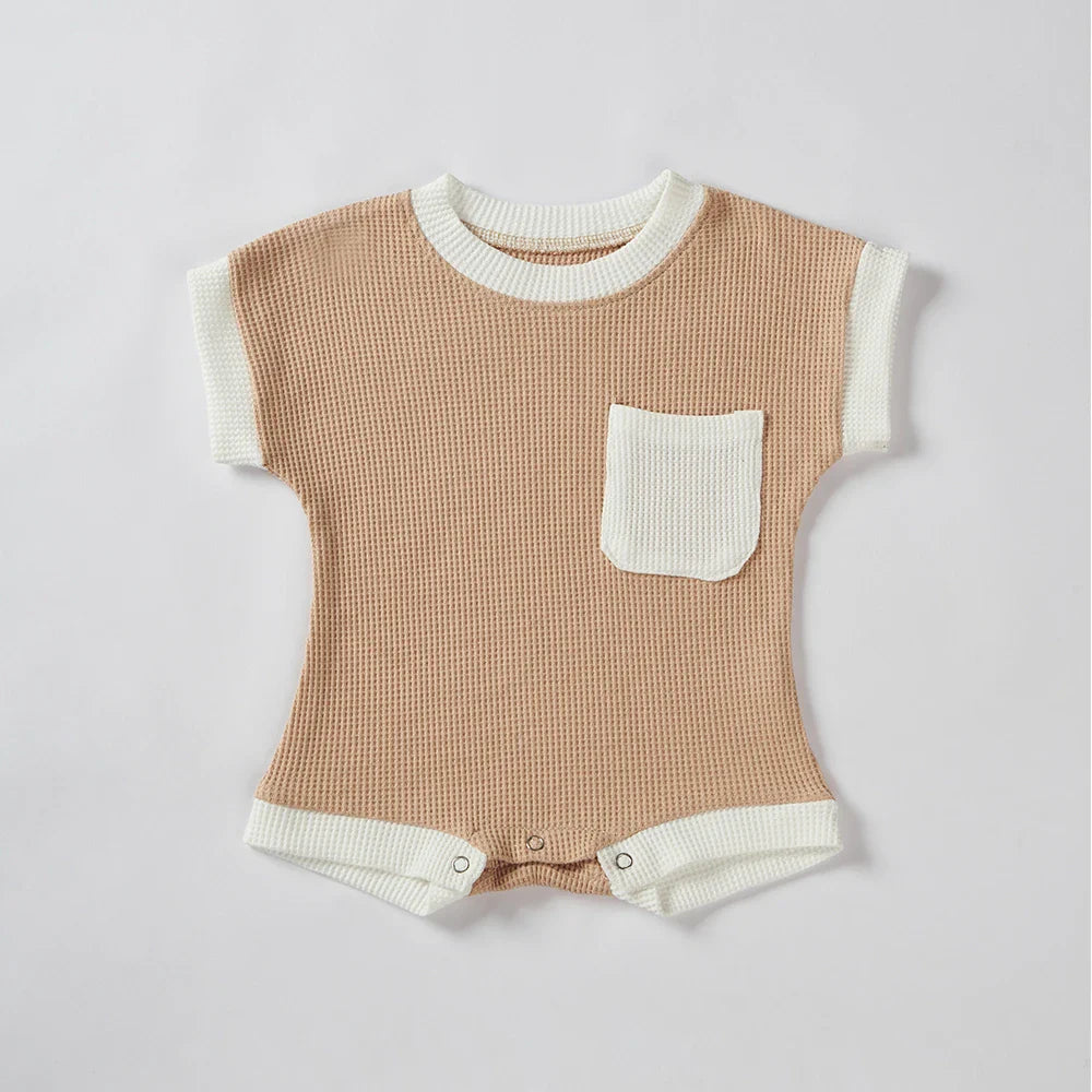 Summer Newborn Cotton Romper: Short Sleeve Fashion Baby Clothes