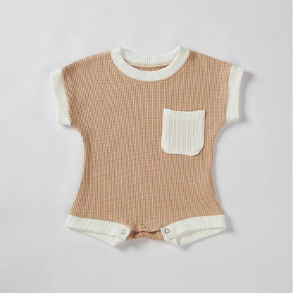 Summer Newborn Cotton Romper: Short Sleeve Fashion Baby Clothes