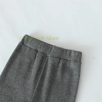 Vertical Stripes Cotton Pants - Stylish Leggings for Kids